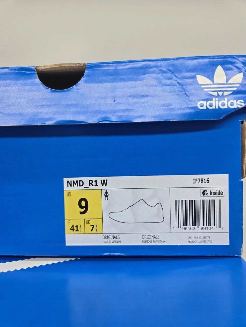 Adidas Women's NMD_R1 IF7816 Beam Orange Cream White Shoes Size 9
